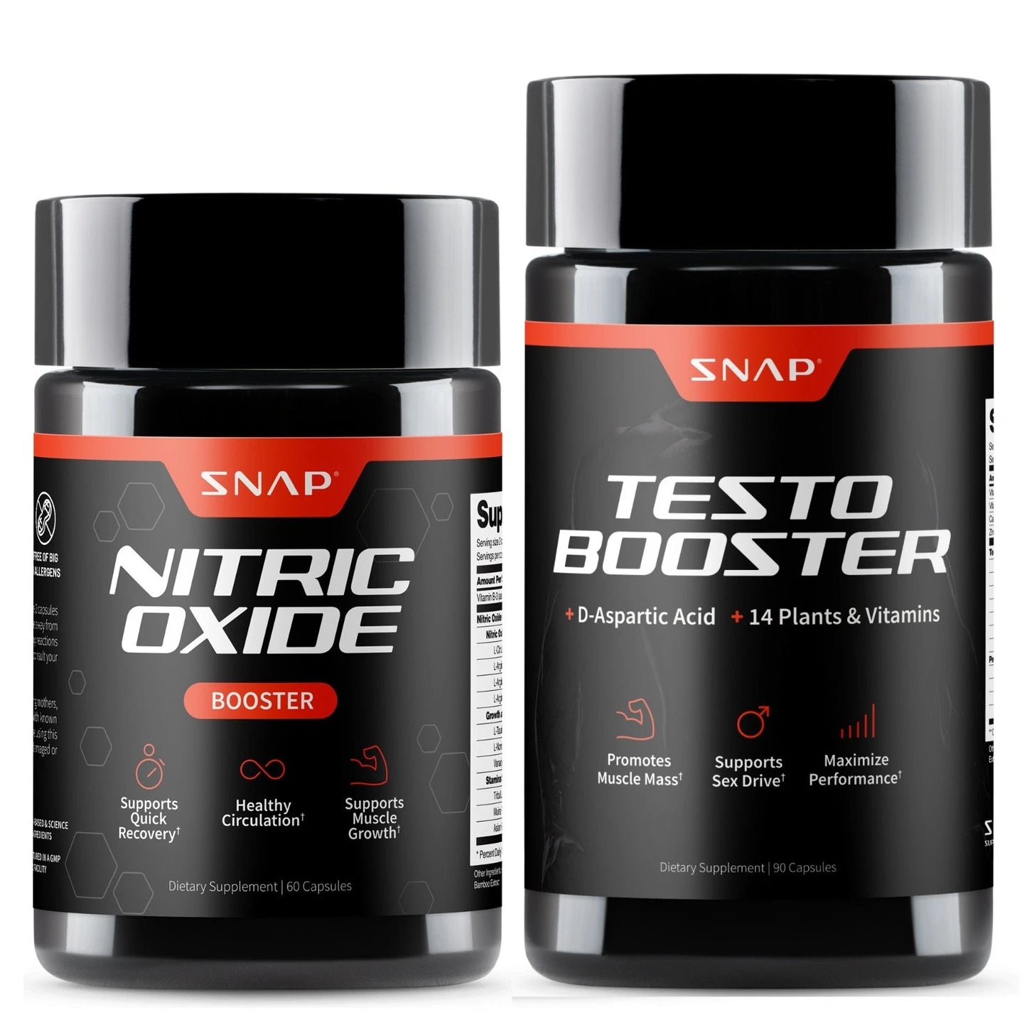 Nitric Oxide & Testosterone Booster for Men, L Arginine, L Citrulline 60 & 90 Capsule