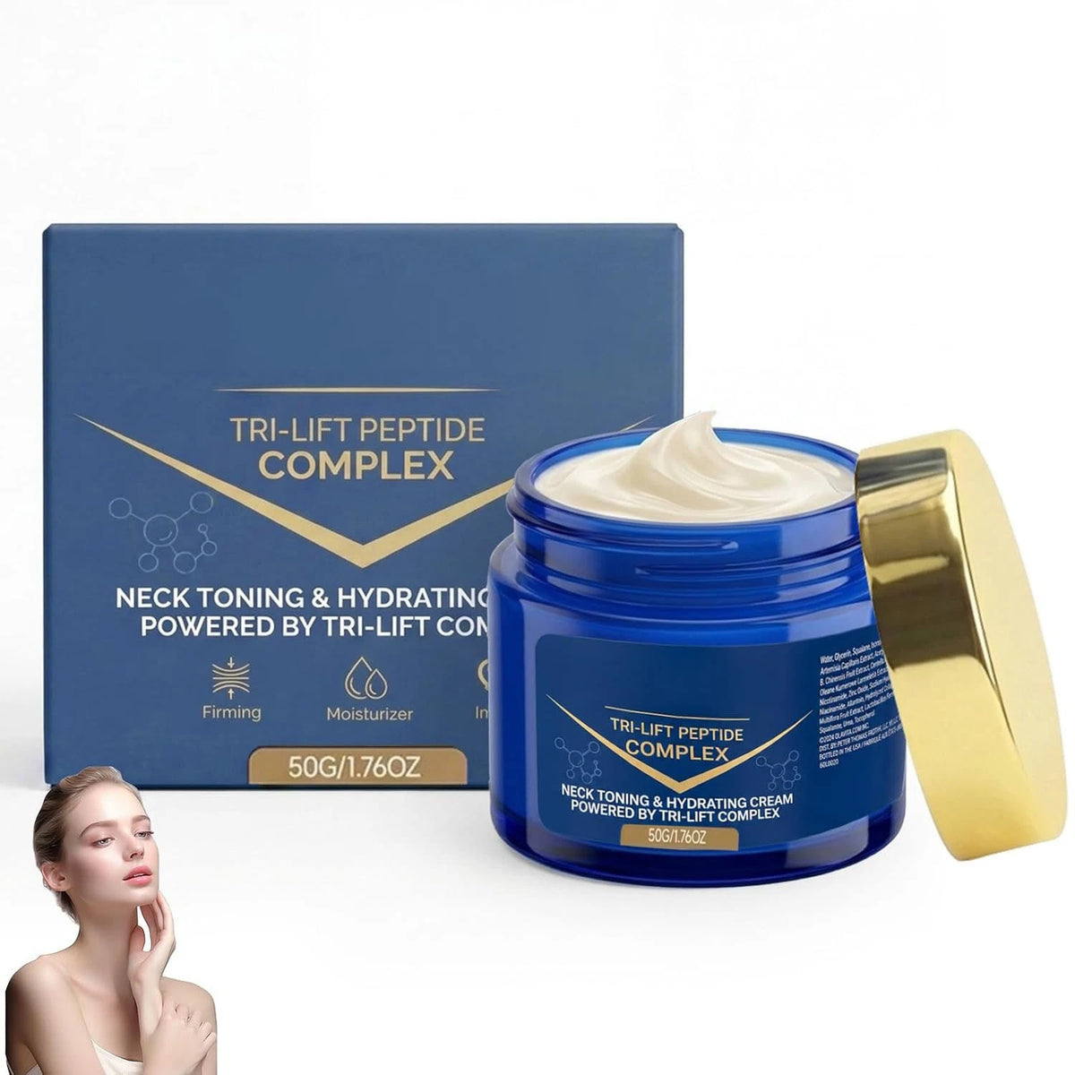 Peptide Cream Anti Aging Firm Lifting Facial Skin Moisturizer 1.76oz