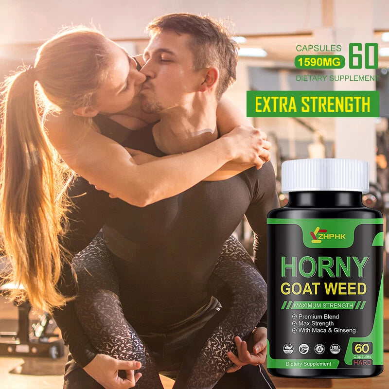 Extra Strength Testosterone Booster for Men with Horny Goat Weed Maca Root