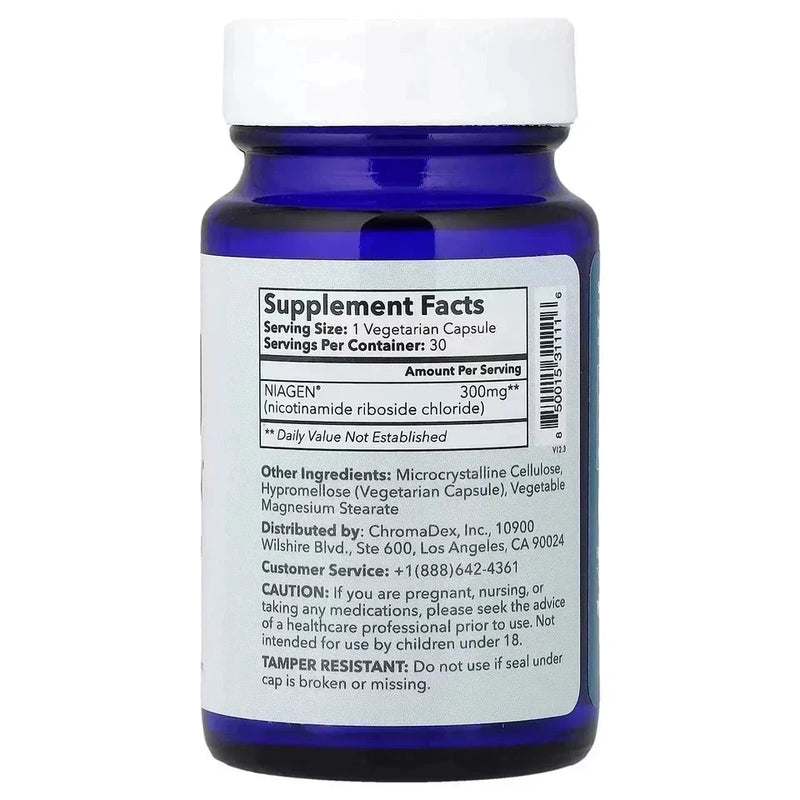 Nicotinamide Riboside (NR) 300mg Capsules – 90 Count | Daily Wellness Supplement