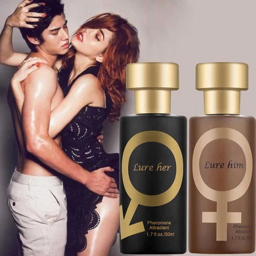 1.7 fl oz Lure Her Pheromone Perfume Oil designed for men with a distinctive scent.
