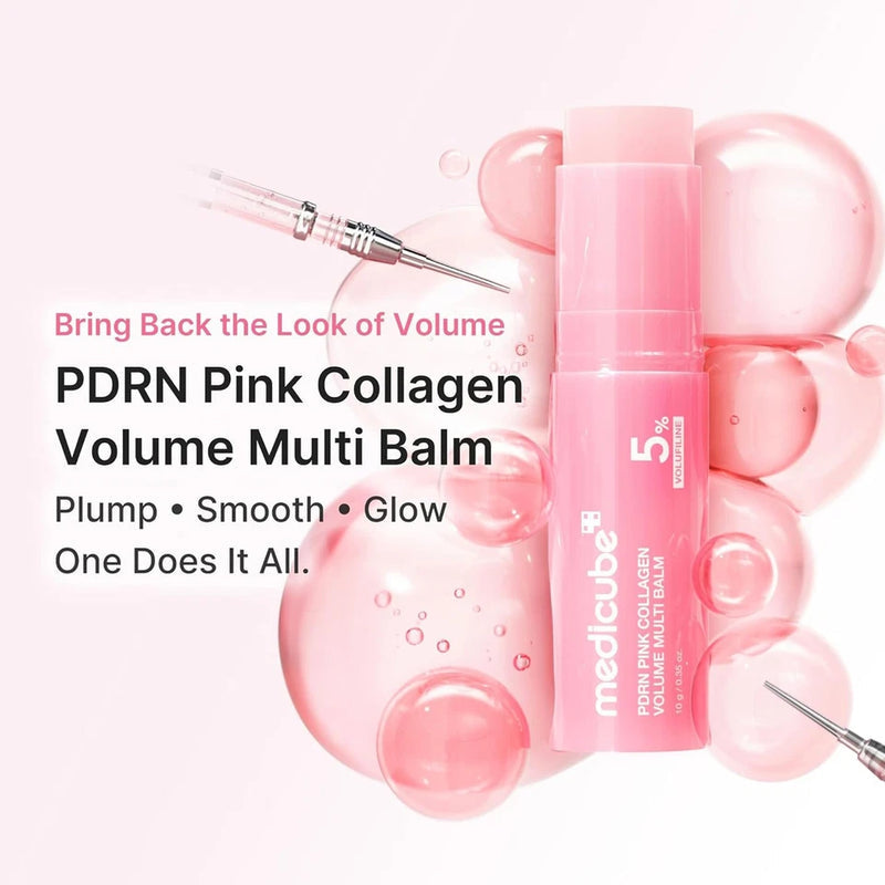 MEDICUBE PDRN Pink Collagen Volume Multi Balm Stick for Hydration, Firmness & Glow – 10g